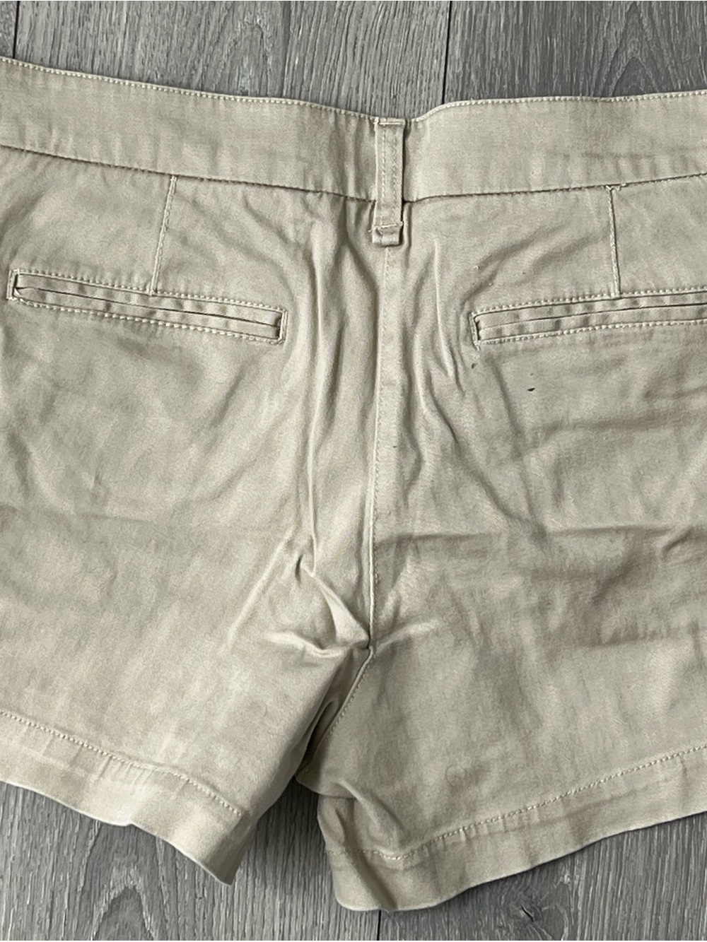 Willi Smith Light Beige Flat Front Chino Shorts